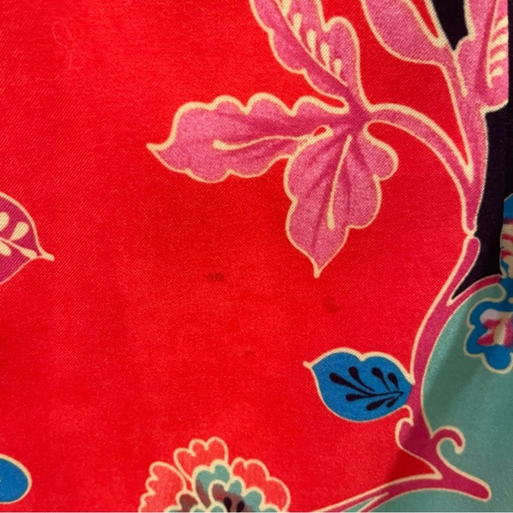 Vintage Linda Segal Colorful Floral Fringe Skirt - Picture 6 of 6